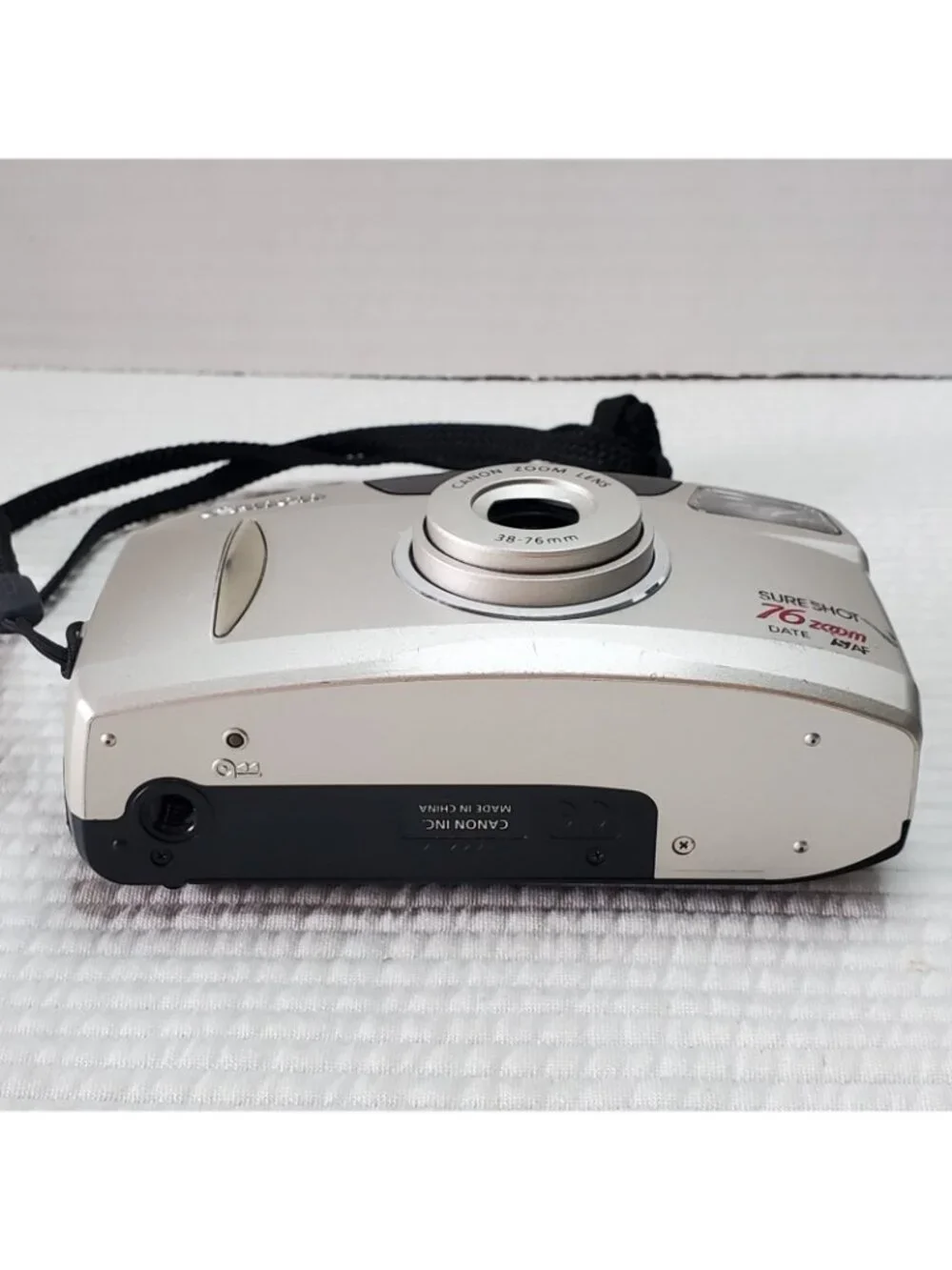 Canon Sure Shot Film Camera 76 Zoom Date Flash Manual Lowepro Case Strap - Picture 11 of 14